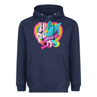 Navy pride lgbtq unicorn Heavyweight Hoodie - OliviaCreatesArt