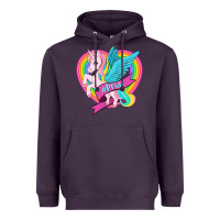 Plum pride lgbtq unicorn Heavyweight Hoodie - OliviaCreatesArt