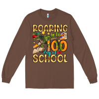 Chestnut roaring in to 100 day of school Long Sleeve Tee - Artiststas