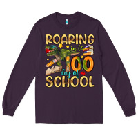 Plum roaring in to 100 day of school Long Sleeve Tee - Artiststas