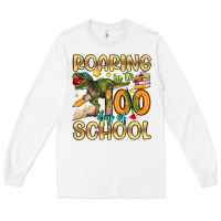 White roaring in to 100 day of school Long Sleeve Tee - Artiststas