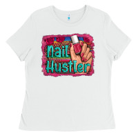 White nail hustler serape leopard background Ladies Tee - Artiststas