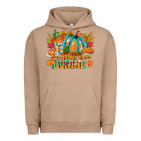 Pigment Burro Pumpkin Spice Junkie Urban Hoodie - CowhideDigitalArt