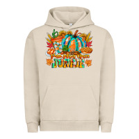 Pigment French Oak Pumpkin Spice Junkie Urban Hoodie - CowhideDigitalArt