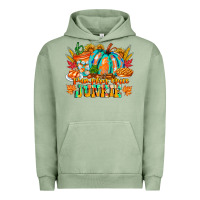 Pigment Oil Green Pumpkin Spice Junkie Urban Hoodie - CowhideDigitalArt