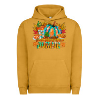Pigment Peanut Butter Pumpkin Spice Junkie Urban Hoodie - CowhideDigitalArt