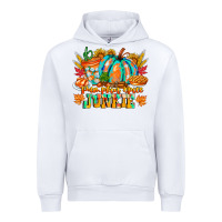 White Pumpkin Spice Junkie Urban Hoodie - CowhideDigitalArt