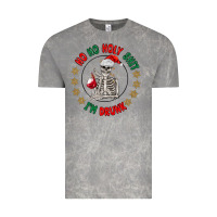 Ho Ho Holly Shit Skeleton Santa Vintage Tee | Teevron