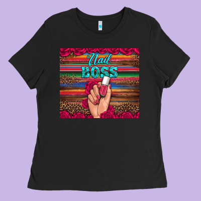 Nail Boss Ladies Tee Designed By Artiststas