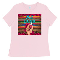 Bubblegum Pink nail boss Ladies Tee - Artiststas