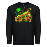 Black St. Patrick's Kentucky map Premium Sweatshirt - OliviaCreatesArt