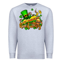 Heather Grey St. Patrick's Kentucky map Premium Sweatshirt - OliviaCreatesArt