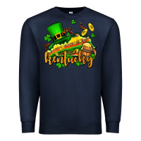 Navy St. Patrick's Kentucky map Premium Sweatshirt - OliviaCreatesArt