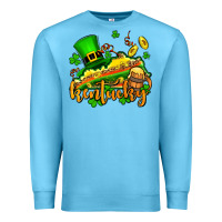Ocean Blue St. Patrick's Kentucky map Premium Sweatshirt - OliviaCreatesArt