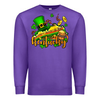 Purple St. Patrick's Kentucky map Premium Sweatshirt - OliviaCreatesArt