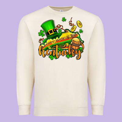 St. Patrick's Kentucky Map Premium Sweatshirt Designed By Oliviacreatesart