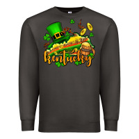 Smoke St. Patrick's Kentucky map Premium Sweatshirt - OliviaCreatesArt