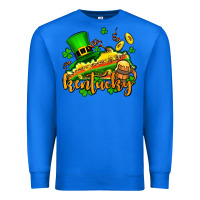 True Royal St. Patrick's Kentucky map Premium Sweatshirt - OliviaCreatesArt
