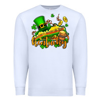 White St. Patrick's Kentucky map Premium Sweatshirt - OliviaCreatesArt