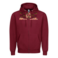 Burgundy mom daily affirmation Zipper Hoodie - TumblerDesignByShophia