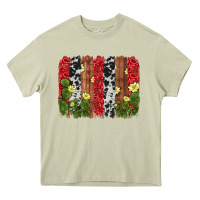Mossy cactus cowhide  brushstroke Heavy Core Tee - AdoDesignShop