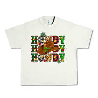 Pistachio Howdy Howdy Howdy christmas Urban Heavy Tee - MaliasSmallBusiness
