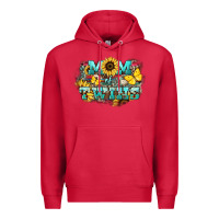Cardinal Mom of twins sunflower mothers day Premium Hoodie - HowdyJamesFarm