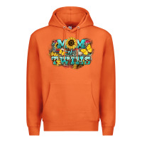 Carrot Mom of twins sunflower mothers day Premium Hoodie - HowdyJamesFarm