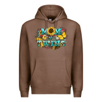 Chestnut Mom of twins sunflower mothers day Premium Hoodie - HowdyJamesFarm