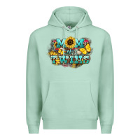 Seafoam Mom of twins sunflower mothers day Premium Hoodie - HowdyJamesFarm