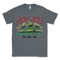 Charcoal Heather Saint Nick's Christmas Tree Farm Classic Tee - MaliasSmallBusiness