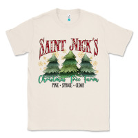 Natural Saint Nick's Christmas Tree Farm Classic Tee - MaliasSmallBusiness