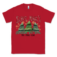 Red Saint Nick's Christmas Tree Farm Classic Tee - MaliasSmallBusiness