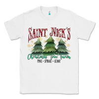 White Saint Nick's Christmas Tree Farm Classic Tee - MaliasSmallBusiness