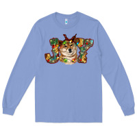 Colony Blue shiba inu christmas joy Long Sleeve Tee - RanaPortraitStore