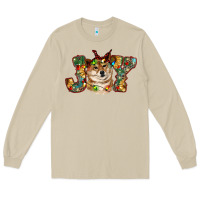 Mushroom shiba inu christmas joy Long Sleeve Tee - RanaPortraitStore