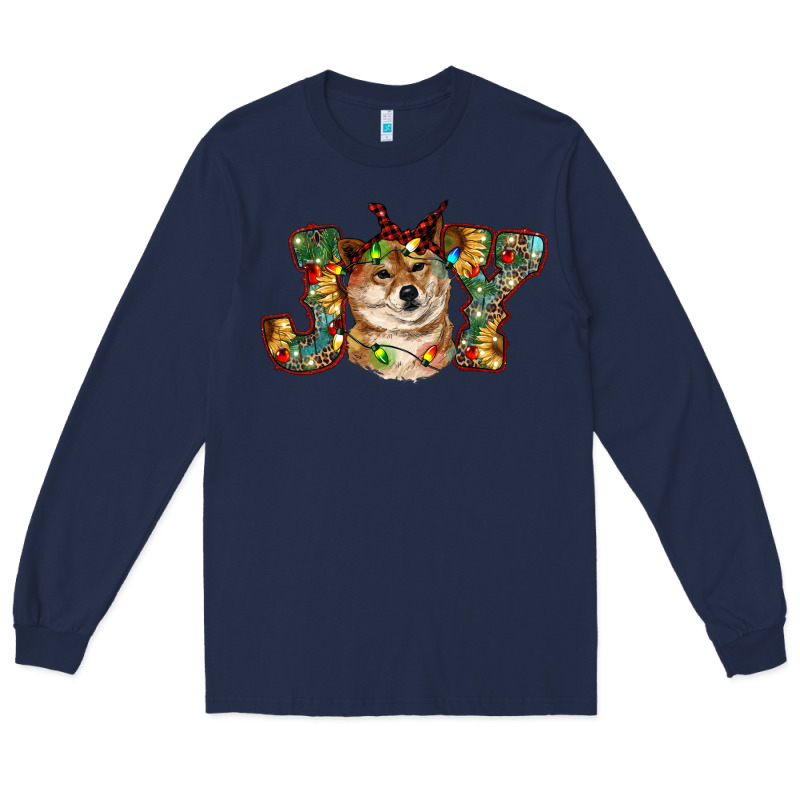 Shiba Inu Christmas Joy Long Sleeve Tee by RanaPortraitStore | Teevron