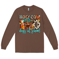 Chestnut holy cow 100 days of school Long Sleeve Tee - Artiststas
