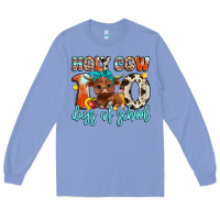 Colony Blue holy cow 100 days of school Long Sleeve Tee - Artiststas