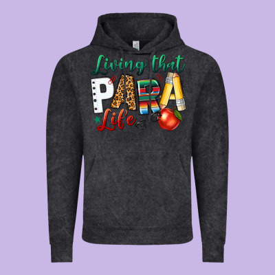 Living That Para Life Vintage Hoodie Designed By Nancycooperartshop