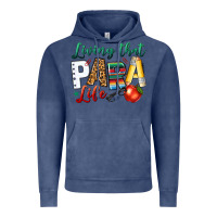 Vintage Denim living that para life Vintage Hoodie - NancyCooperArtShop