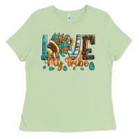 Matcha love my tribe native american indian headdress Ladies Tee - Artiststas