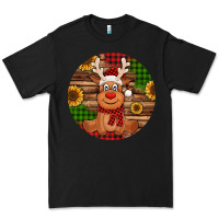 Black Cute reindeer Christmas Premium Tee - Jasminsmagicworld