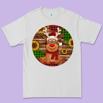 Cute Reindeer Christmas Premium Tee Designed By Jasminsmagicworld