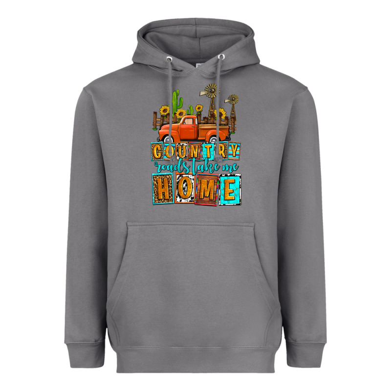 Country Roads Take Me Home Olivia Heavyweight Hoodie by OliviaCreatesArt | Teevron