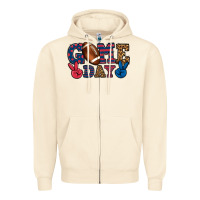 Sandshell Game day red and blue Zipper Hoodie - HowdyJamesFarm