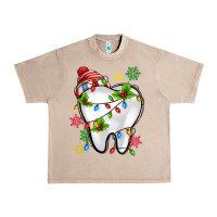 French Oak Christmas Teeth Dentist Urban Heavy Tee - MaliasSmallBusiness
