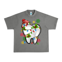 Tornado Christmas Teeth Dentist Urban Heavy Tee - MaliasSmallBusiness