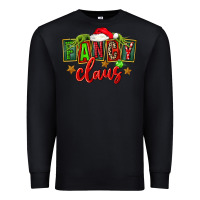 Black christmas fancy claus Premium Sweatshirt - FaDigitalArtStudio