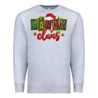 Heather Grey christmas fancy claus Premium Sweatshirt - FaDigitalArtStudio